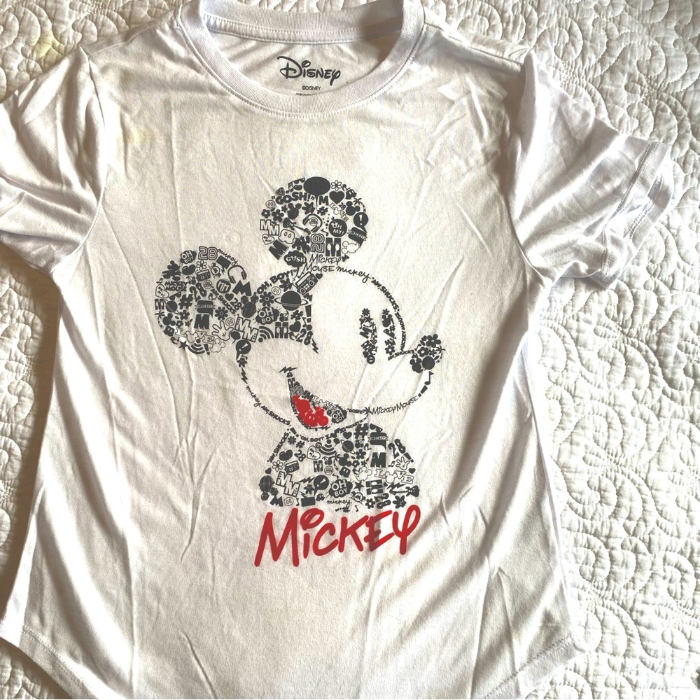 Disney Doodle Graffiti Graphic Mickey Mouse T-Shirt